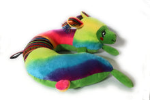 Load image into Gallery viewer, Travel Pillow Llama Shape Essential for Airplane Travel and Road Trips Green Color
