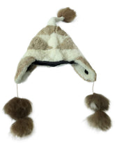 Load image into Gallery viewer, Genuine Natural Alpaca Fur Hat, Natural Colors. Winter Hat Alpaca Skin Hat Unisex Height: 14" Inches