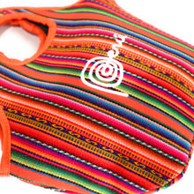Load image into Gallery viewer, Lunch Box, Handbag, Multicolor, Zippered Peruvian Textile Design 11" Tall
