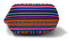 Load image into Gallery viewer, Lunch Box, Handbag, Multicolor, Zippered Peruvian Textile Design 11" Tall