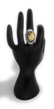 Load image into Gallery viewer, Oval Shape Alpaca Silver & Labradorite Adjustable Ring fits Sizes 5 to 13
