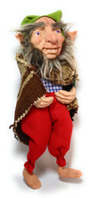 Load image into Gallery viewer, Duende Goblin Gnome-Like Spiritual Humanoid Andean Style 9" Tall