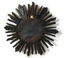 Load image into Gallery viewer, Burnish Bronze Gilding Sunburst  Wall Mirror Gold Color 9.5&quot; Diameter