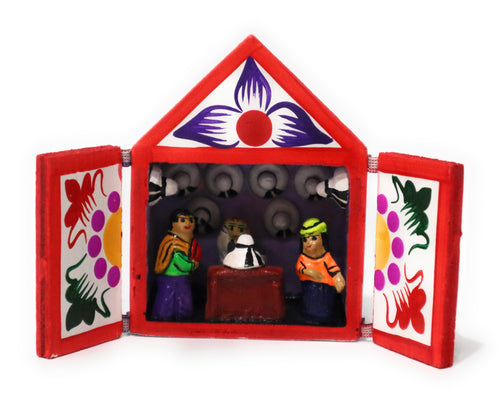 Diorama Retablo Box Handcrafting of Hats Multicolored Miniature 3