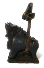 Load image into Gallery viewer, Pucara Bulls Toritos de Pucara Peruvian Ceramic Bulls Amulet Antiqued Pottery Brown Color 9&quot; Tall
