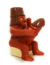 Load image into Gallery viewer, Erotic Ceramic Jug Vase Peruvian Reproduction Huaco Moche Culture with Liner Glaze 8.26&quot; Tall