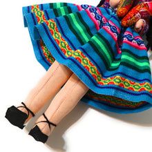 Load image into Gallery viewer, Rag Doll, Cholita Traditional Attire of Countrywoman of The Andes. Handcrafted Decorative Doll. 13.5&quot; Tall.