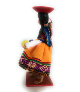 Cholitos Figurines Dolls Peruvian Folk Customs Tikawaraka 6.5" Tall