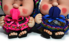 Load image into Gallery viewer, Andean Babies with Traditional Andean Attire made with Peruvian Textiles 6.5" Tall Set of 2