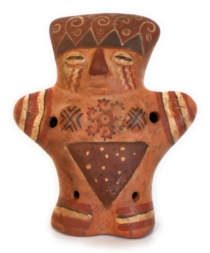 Ocarina Cuchimilco Andean Percussion Musical Instrument and Decorative Statue 6.25 