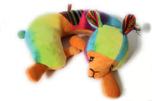 Load image into Gallery viewer, Travel Pillow Llama Shape Essential for Airplane Travel and Road Trips Orange Color