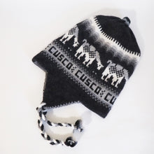 Load image into Gallery viewer, Chullo Alpaca Wool Blend Hat with Earflaps Reversible Light Gray/Rat Gray Unisex