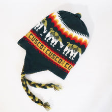 Load image into Gallery viewer, Chullo Alpaca Wool Blend Hat with Earflaps Reversible Green Olive/Green Pine Unisex