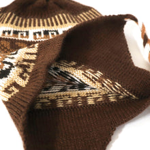 Load image into Gallery viewer, Chullo Alpaca Wool Blend Hat with Earflaps Brown. Unisex