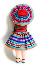 Load image into Gallery viewer, Rag Doll, Cholita Traditional Attire of Countrywoman of The Andes. Handcrafted Decorative Doll. 13.5&quot; Tall.