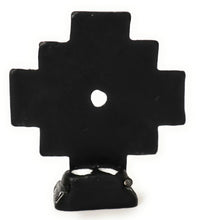 Load image into Gallery viewer, Chakana Inka Cross Calendar Slate Stone Andean Amulet Hand Carved 4.75&quot; Tall
