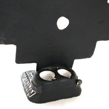 Load image into Gallery viewer, Chakana Inka Cross Calendar Slate Stone Andean Amulet Hand Carved 4.75&quot; Tall