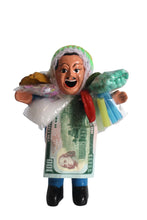 Load image into Gallery viewer, Peruvian Ekeko God of Abundance, Prosperity and Good Luck Amulet Blue 6&quot; Tall