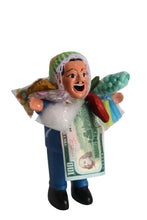 Load image into Gallery viewer, Peruvian Ekeko God of Abundance, Prosperity and Good Luck Amulet Blue 6&quot; Tall