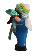 Load image into Gallery viewer, Peruvian Ekeko God of Abundance, Prosperity and Good Luck Amulet Blue 6&quot; Tall