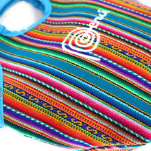 Load image into Gallery viewer, Lunch Box, Handbag, Multicolor, Zippered Peruvian Textile Design 11&quot; Tall