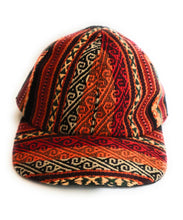 Load image into Gallery viewer, Handwoven Textile Back Strap Cap Visor Adjustable. Multicolor, Unisex.