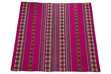 Load image into Gallery viewer, Manta Throw Blanket Manta Peruvian Art, Textile Multicolor, Fuchsia, Yellow, Brown