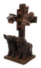 Load image into Gallery viewer, Antiqued Ceramic Little Pucara Bulls Toritos de Pucara 6.5 Inch Brown Color