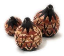 Load image into Gallery viewer, Chulucanas Ceramic Doves Set of 3 Signed by Artist Genaro Paz from 2011
