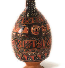 Load image into Gallery viewer, Salamanca Large Jar Pitcher Hand Painted Andean Mountain Cat Handle. 15&quot; Tall