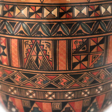 Load image into Gallery viewer, Salamanca Large Jar Pitcher Hand Painted Andean Mountain Cat Handle. 15&quot; Tall