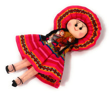 Load image into Gallery viewer, Rag Doll, Cholita Traditional Attire of Countrywoman of The Andes. Handcrafted Decorative Doll. 13.5&quot; Tall.