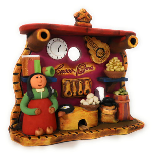 Peruvian Folk Art Andean Women Market Scene. Peruvian Pottery. Ceramic 5
