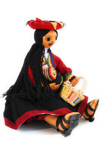 Load image into Gallery viewer, Rag Doll Cholita Countrywoman of The Andes. Decorative Doll. 14&quot; Tall