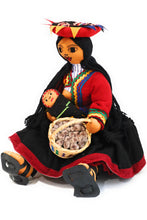 Load image into Gallery viewer, Rag Doll Cholita Countrywoman of The Andes. Decorative Doll. 14&quot; Tall