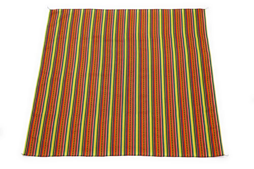 Tapestry Throw Blanket Manta Peruvian Art, Textile Multicolor, Yellow. 47.24